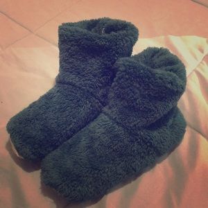 Cute fuzzy sleeper boots